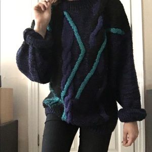 Oversized retro sweater